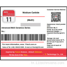 Prijelazni metalni karbidi NB2C Višeslojni prah